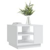 vidaXL Coffee Table White Engineered Wood Coffee Table Square Modern - 4 of 4