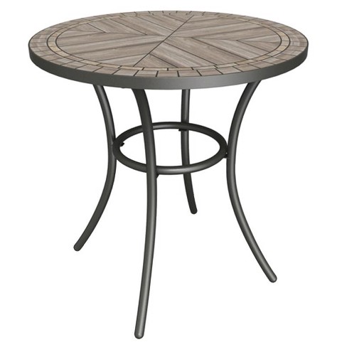 Living Accents Brown Round Stone Bistro Table : Target