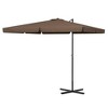 Outsunny 9.6' x 8.5' Cantilever Patio Umbrella, Solar Powered LED Offset Umbrella Rotation, Crank and Cross Base - 4 of 4