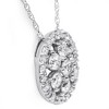 Pompeii3 1 ct Diamond Halo Pendant 14K White Gold - 2 of 4