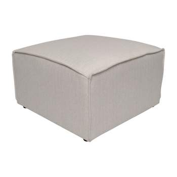 Costway Small Ottoman Footrest PU Leather Footstool Rectangular Seat Stool  White