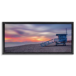 Stupell Industries Beach Hut Sunset Horizon, 31" x 14" - 1 of 4