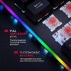 Monster Alpha 5.0 LED Mechanical Gaming Keyboard, RGB Backlit Keys, Anti-Ghosting, Programmable Lighting, Magnetic Palm Rest, Media Keys for PC - 2 of 4