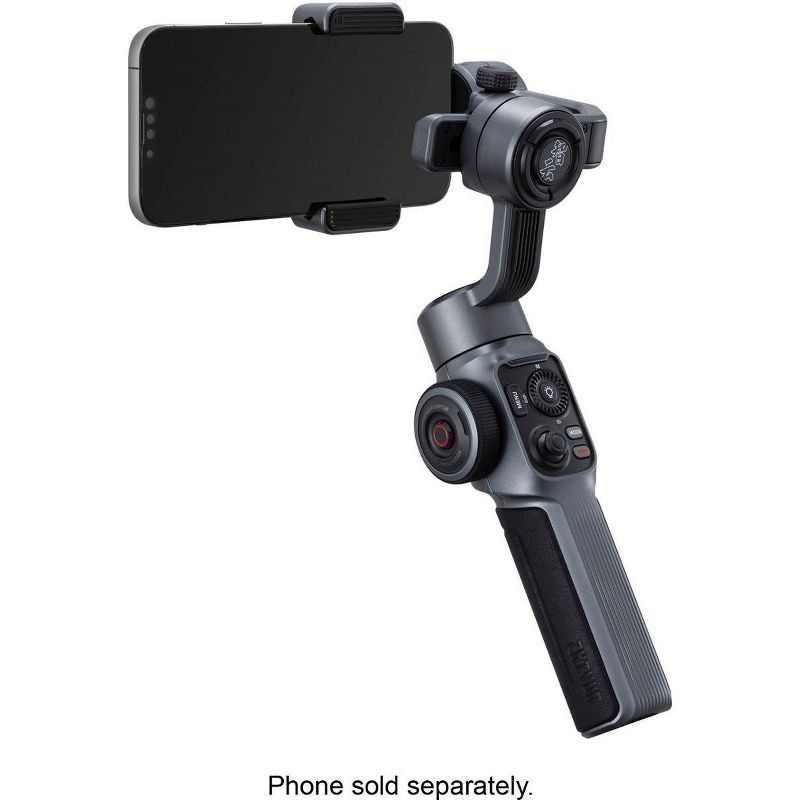 Zhiyun - Smooth 5S 3-Axis Gimbal Stabilizer Standard for Smartphones with Detachable Tri-pod Stand - Gray, 5 of 12