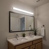 DORESshop 36 in. Modern White Cylinder Integrated LED Vanity Light Bar, Bathroom Wall Fixture for Wide Mirrors - 4 of 4