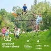 gobaplay Large Powder Coated Steel Geometric Climbing Dome with 3 Sleek Anchors and 150 Pound Weight Capacity for Kids 3 to 10 Years Old - 2 of 4