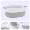 REGALWOVEN 2 Pack Woven Handles Shelf Closet Storage Basket - 3 of 4