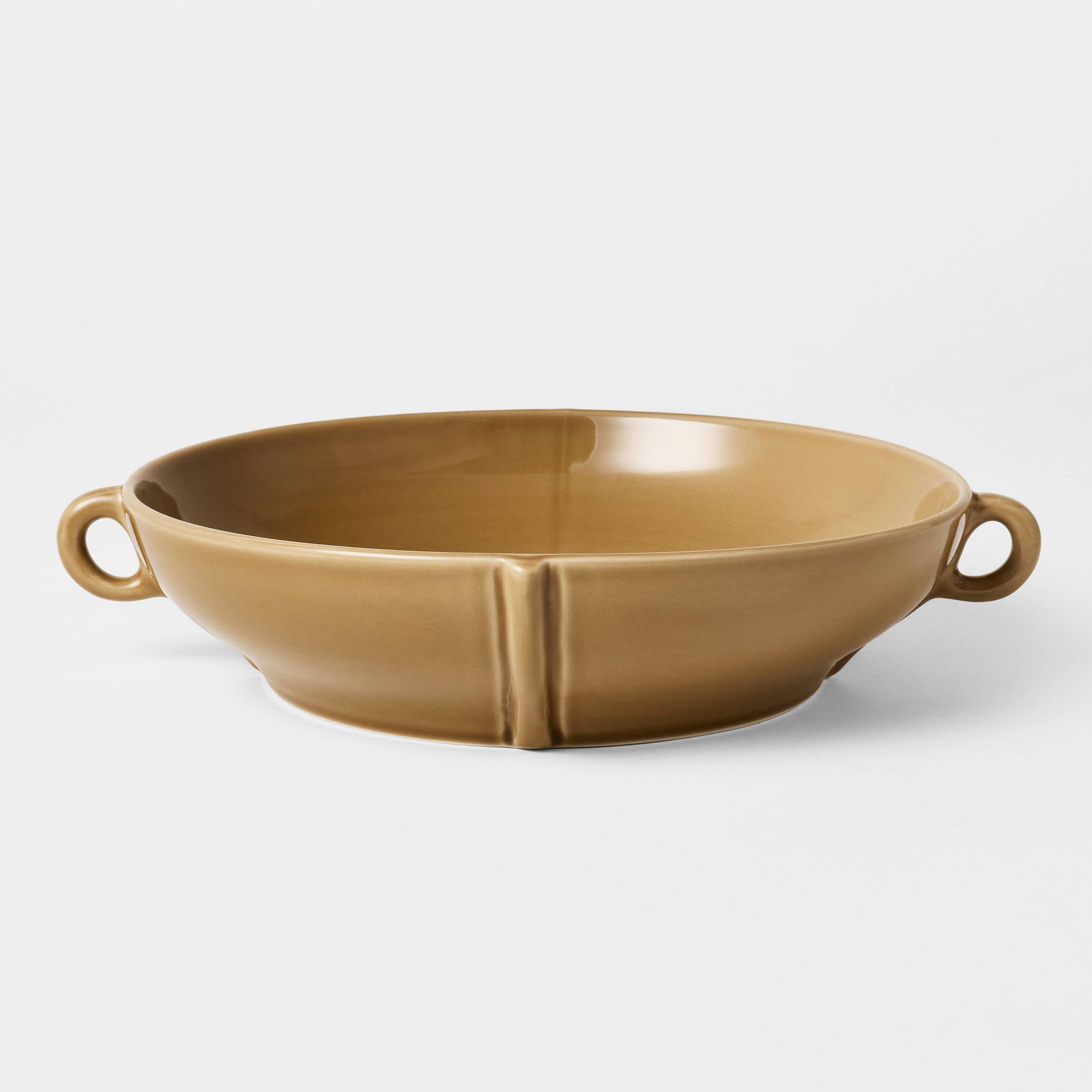 12.625" Ceramic Loopy Bowl Gold - Threshold™ designed with Studio McGee