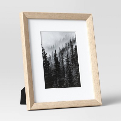 10" x 8" Matted to 5" x 7" Wedge Table Image Frame Natural - Threshold™