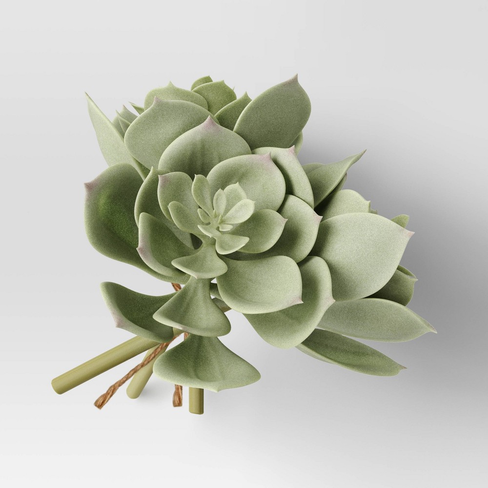 Echeveria Succulent Mini Stem Bundle - Threshold™: Faux Echeveria, Indoor Decorative Artificial Plant