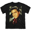 Boys' Short Sleeve Elvis Presley Red Scarf T-Shirt - 2 of 4