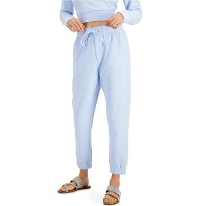 I.N.C International Concepts Womens Micro-Studded Casual Jogger Pants, Blue, X-Large - 1 of 1