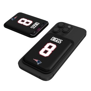 NFL New England Patriots Players Game Tactic Black Magnetic Credit Card Wallet - 1 of 3