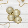 Northlight Matte Shatterproof Christmas Ball Ornaments 3.25" (80mm) - Champagne Gold - 32ct - 2 of 3