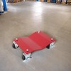 NAYSAYE Car Wheel Dolly Set of 4 Heavy Duty Car Tire Dolly with Steel Frame 2500lb Capacity, Red, 11.8"*4.3"*75.9" - 2 of 4