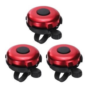 Unique Bargains Aluminum Loud Clear Sound Classic Scooters Bicycle Bells 3 Pcs 2.3" - 1 of 4