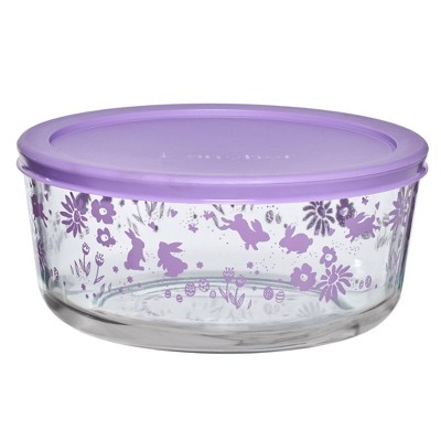 Anchor 7c Bunnies Glass Food Storage Container