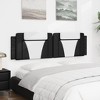 vidaXL Headboard Cushion Bedroom Upholstered Pillow Back Headboard Faux Leather - Black and White 72" - 4 of 4