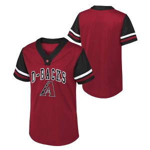 MLB Arizona Diamondbacks Girls' Henley Jersey - 1 of 3