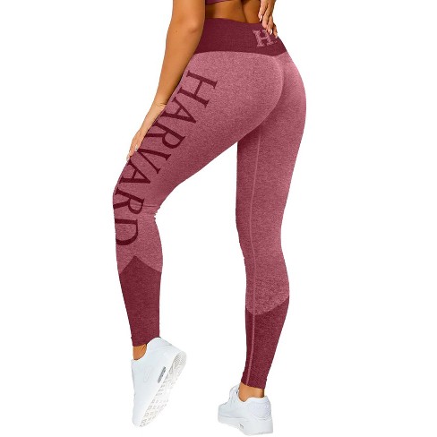 Harvard Workout Leggings For Women Seamless Scrunch Tights Tummy Control  Gym Fitness Girl Yoga Pants Harvard By Maxxim Large : Target