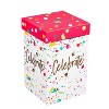 Evergreen Beautiful Celebrate Ceramic Travel Cup with Lid - 5 x 4 x 7 Inches Homegoods and Accessories for Every Space - 3 of 4