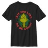 Boys The Grinch Is It Too Late To Be Good Two Pack T Shirt - 4 of 4