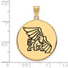 Black Bow Jewelry 14k Yellow Gold Plated Sterling Silver Missouri Western State Griffons NCAA Extra Large Pendant - 2 of 3