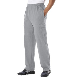 KingSize Men's Big & Tall Lightweight Jersey Cargo Sweatpants - 1 of 4