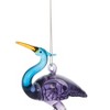 Gallerie II Blue Heron Blown Glass Decorative Christmas Tree Ornament - 3 of 4