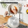 LunaLulink 12-Piece Granite Nonstick Cooking Set with Frying Pan, Skillet, Steamer, Silicone Spatula and Tongs - 2 of 4