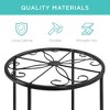 Best Choice Products Set of 4 Indoor Outdoor Metal Plant Stands, Flowerpot Holders for Home & Garden w/Starburst Design - 4 of 4
