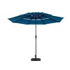 10FT 3-Tier Auto-Tilt Outdoor Umbrella, Aluminum Patio Table Umbrella for Market, Pool, Deck (Base Not Included) – Maison Boucle - 2 of 4