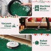 Christmas Snowflake Area Rug, Indoor Floor Carpet Washable with Non Slip Backing, Low Pile Stain Resistant Floor Mat for Living Room, Nursery - 3 of 4