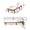PAGED Outdoor Lounge Chairs,Outdoor Chaise Lounge with Backrest,Wood Pool Lounge Chairs for Patio,Beach,Yard - 3 of 4