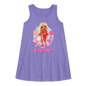 Girls' - LOL Surprise! - 2Fly 4 Wrdz Graphic Sleeveless Aline Dress - 1 of 3