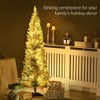 Whisen 5FT Prelit Slim Artificial Christmas Tree with 110 LED Lights and 294 Tips - Green - 3 of 4