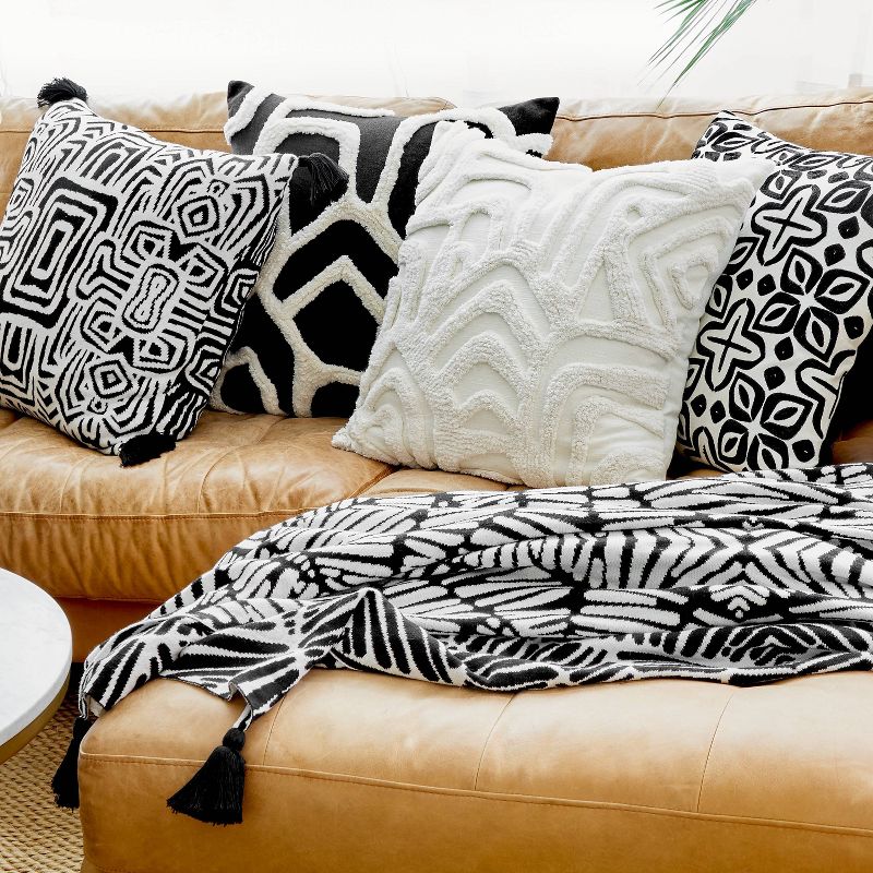 Kobo Tufted Decorative Pillow White - Rochelle Porter, 5 of 8