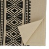Saro Lifestyle Mudcloth Runner, Black/White, 16" x 72" - 2 of 3