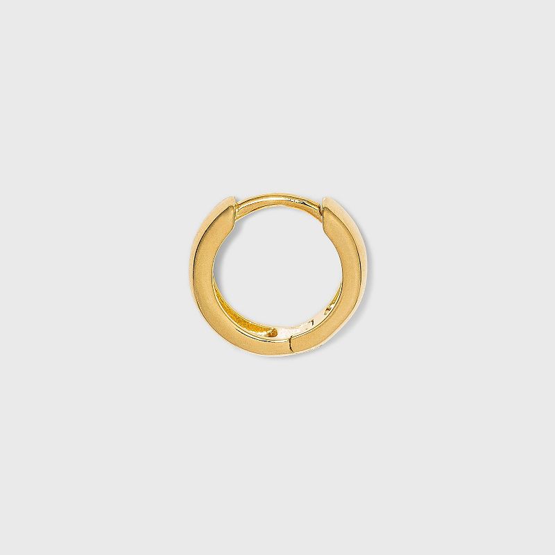 14K Gold Plated Huggie Hoop Earrings - A New Day&#8482;, 4 of 11