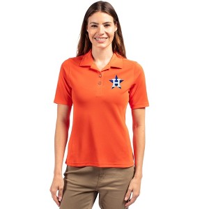 Houston Astros Cutter & Buck Virtue Eco Pique Recycled Womens Polo - 1 of 1