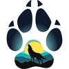 Boy's Design By Humans Wolf's paw. The wolf and the moon By ArtistDreams T-Shirt - 2 of 3