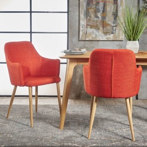 Set of 2 Zeila Mid Century Dining Chair - Christopher Knight Home - 1 of 4