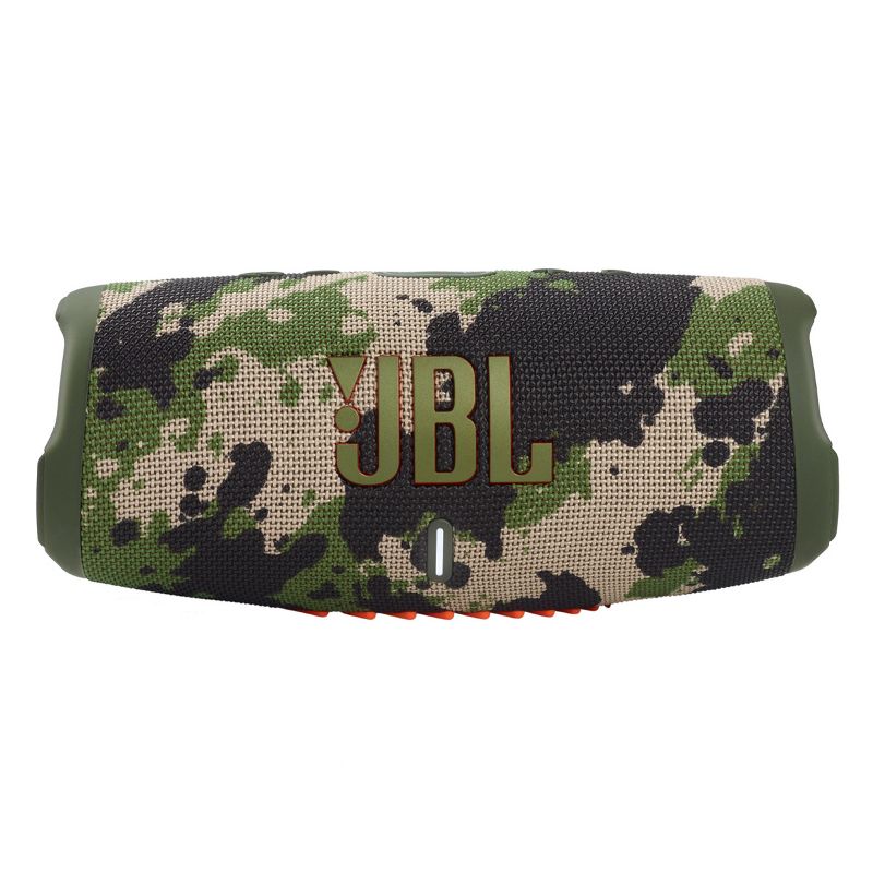 JBL Charge 5 Portable Waterproof Bluetooth Speaker with Powerbank (Camo)., 1 of 14