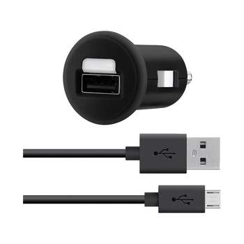 Belkin MIXIT Car Charger with 4-Foot Micro USB Charging Cable - Black