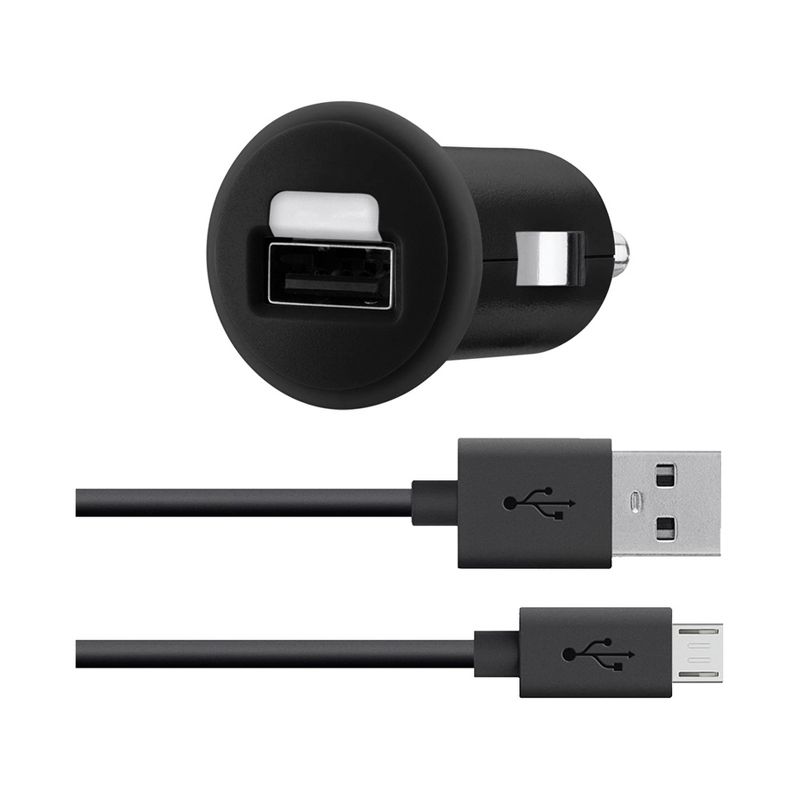 Belkin MIXIT Car Charger with 4-Foot Micro USB Charging Cable - Black, 1 of 4