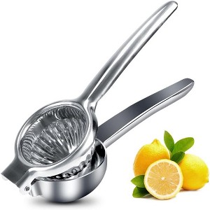 MOVSSOU Lemon Squeezer Manual Citrus Juicer Hand Press Juicer Handheld Lemon Juicer Squeezer Manual Black - 1 of 4
