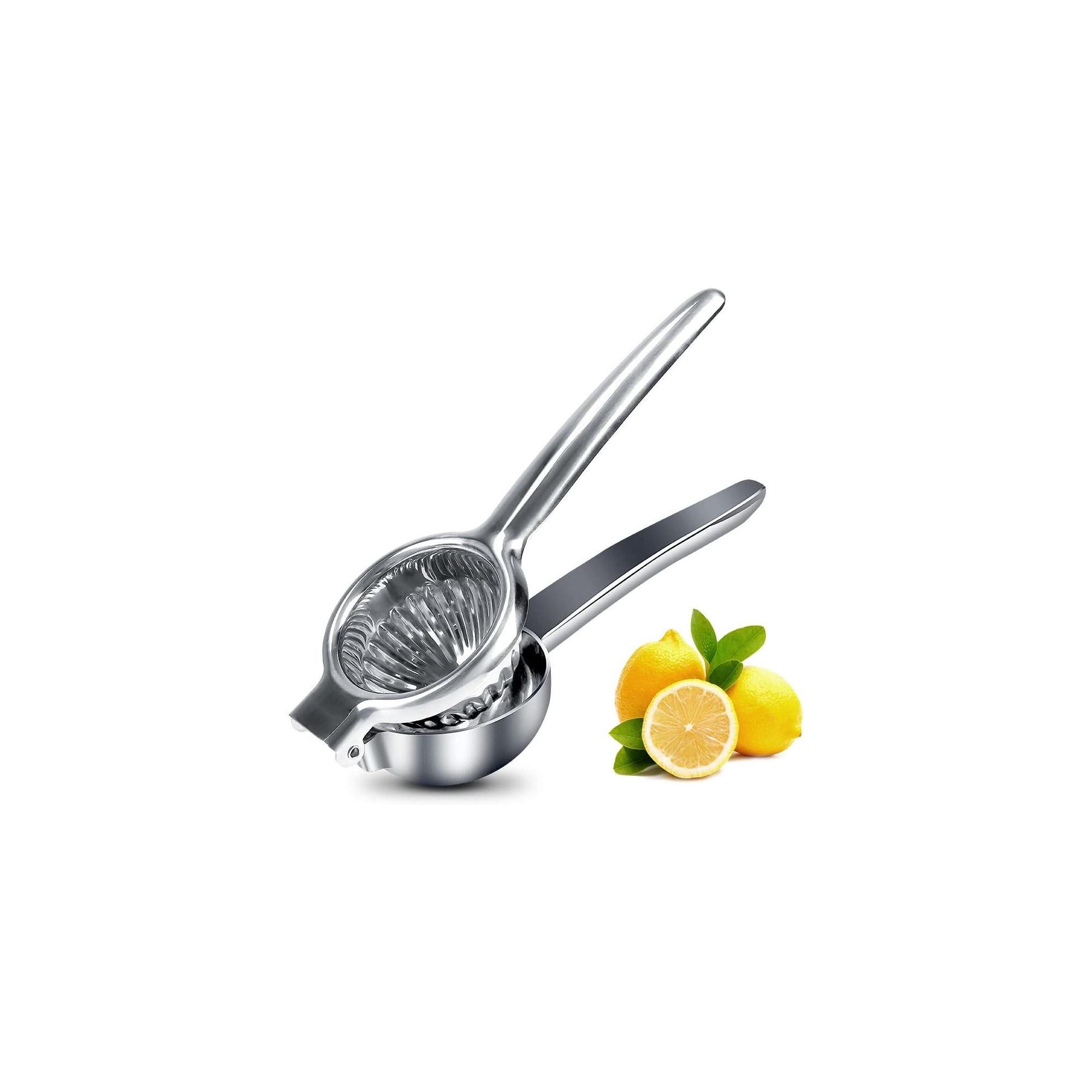 MOVSSOU Lemon Squeezer Manual Citrus Juicer Hand Press Juicer Handheld Lemon Juicer Squeezer Manual Black