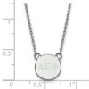 Black Bow Jewelry Sterling Silver Alpha Epsilon Phi Greek Life Necklace 18 Inch - 2 of 4