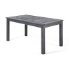 GDFStudio Zeila Outdoor Acacia Wood Expandable Dining Table, Sandblasted Dark Gray - image 4 of 4