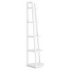 Resenkos Bookshelf, Bookcase Standing Shelf Unts,5-Tier Corner Shelf, 70" Tall Corner Ladder Shelf Small Bookshelf,White - 3 of 4